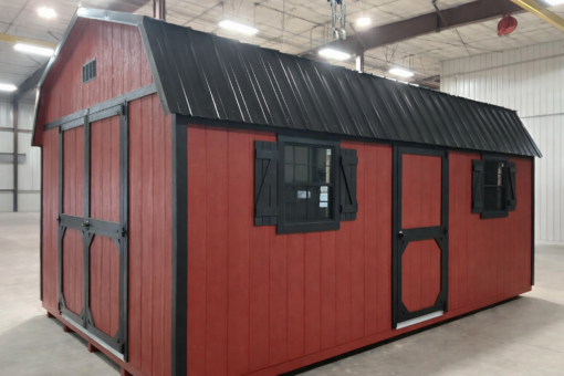 73781 12'x20' High Barn Wood Panel Garage