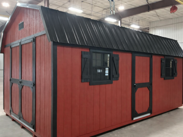 12'x20' High Barn Wood Panel Garage