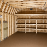 12'x20' High Barn Wood Panel Shed