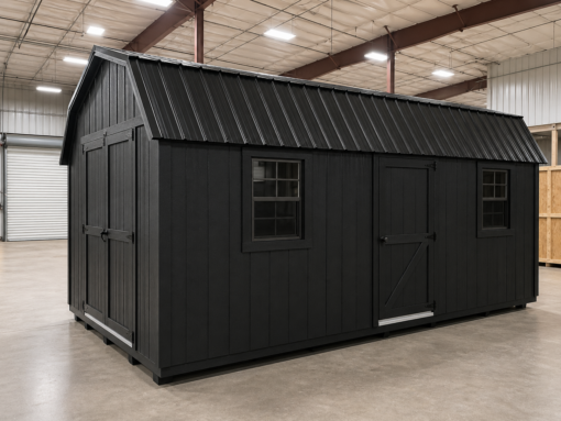 12'x20' High Barn Wood Panel Shed