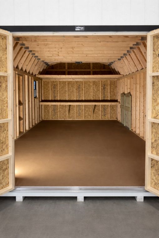 12'x20' High Barn Wood Panel Shed