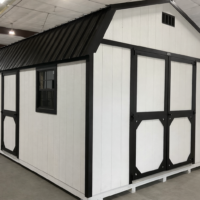 12'x20' High Barn Wood Panel Shed