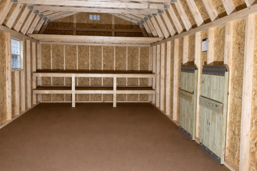 12'x20' High Barn Wood Panel Shed