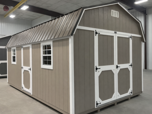 12'x20' High Barn Wood Panel Shed