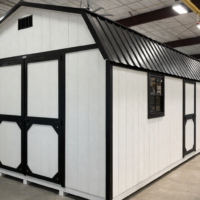 12'x24' High Barn Wood Panel Shed