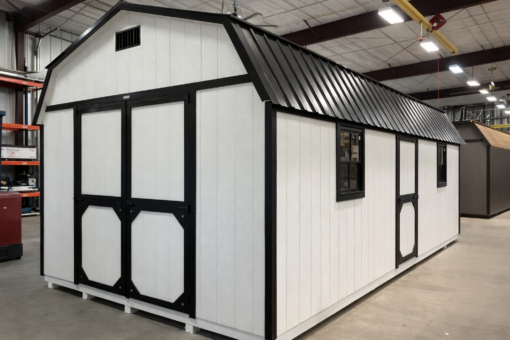 12'x24' High Barn Wood Panel Shed