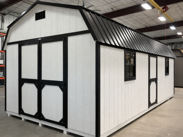 12'x24' High Barn Wood Panel Shed