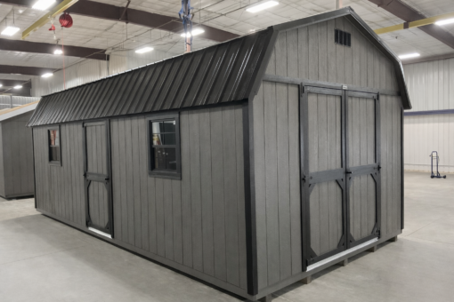 12'x24' High Barn Wood Panel Shed