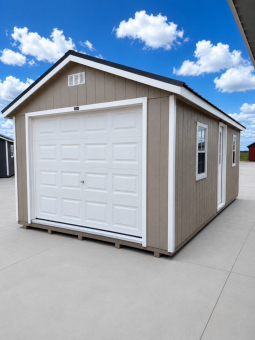 12'x24' Ranch Gable Wood Panel Garage