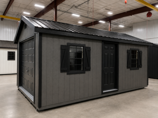 12'x20' Ranch Gable Wood Panel Garage