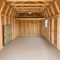12'x24' Economy High Barn Wood Shed