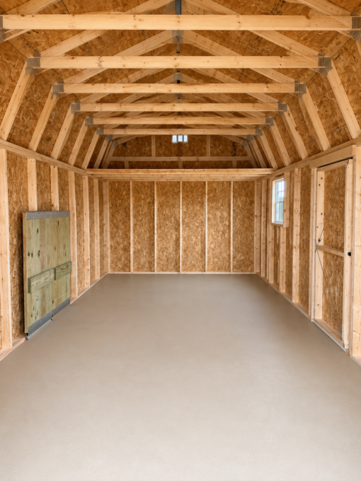 12'x24' Economy High Barn Wood Shed