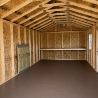12'x24' Economy Ranch Gable Wood Shed