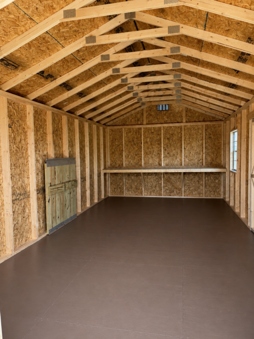 12'x24' Economy Ranch Gable Wood Shed