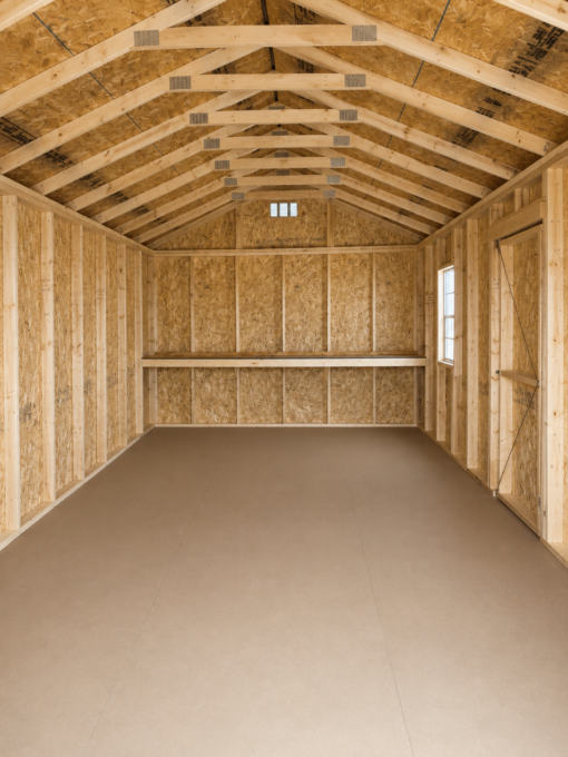 74267-1 12'x24' Economy Ranch Gable Wood Shed
