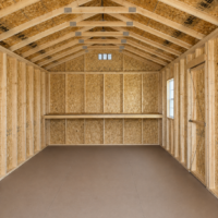12'x24' Economy Ranch Gable Wood Shed