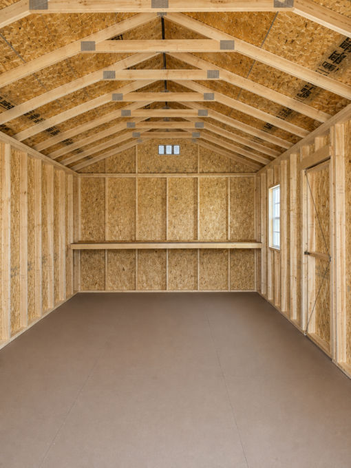 12'x24' Economy Ranch Gable Wood Shed