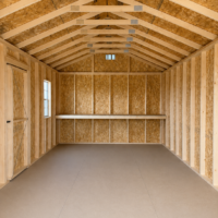 74280-1 12'x24' Economy Ranch Gable Wood Shed