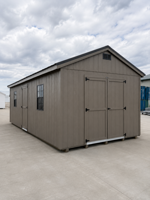 74280 12'x24' Economy Ranch Gable Wood Shed