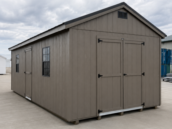 74280 12'x24' Economy Ranch Gable Wood Shed