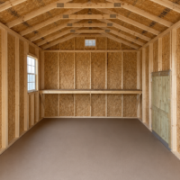 12'x24' Economy Ranch Gable Wood Shed