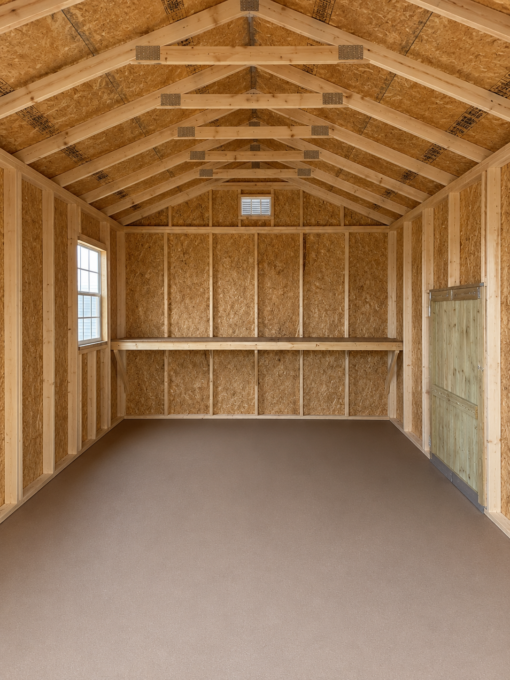 12'x24' Economy Ranch Gable Wood Shed