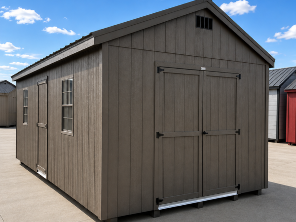 12'x24' Economy Ranch Gable Wood Shed