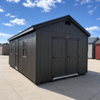 12'x24' Economy Ranch Gable Wood Shed