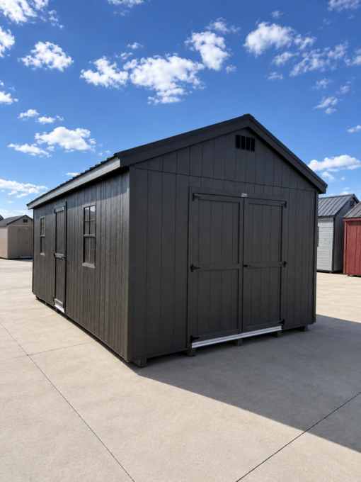 12'x24' Economy Ranch Gable Wood Shed