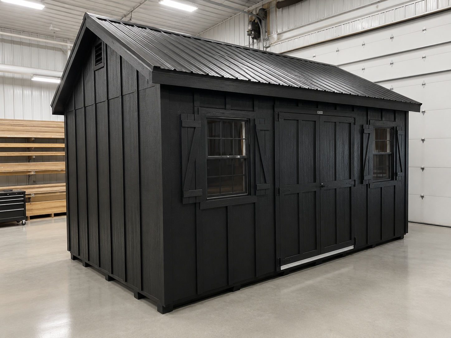 10'x16' Classic Gable Board & Batten Shed For Sale| #74289