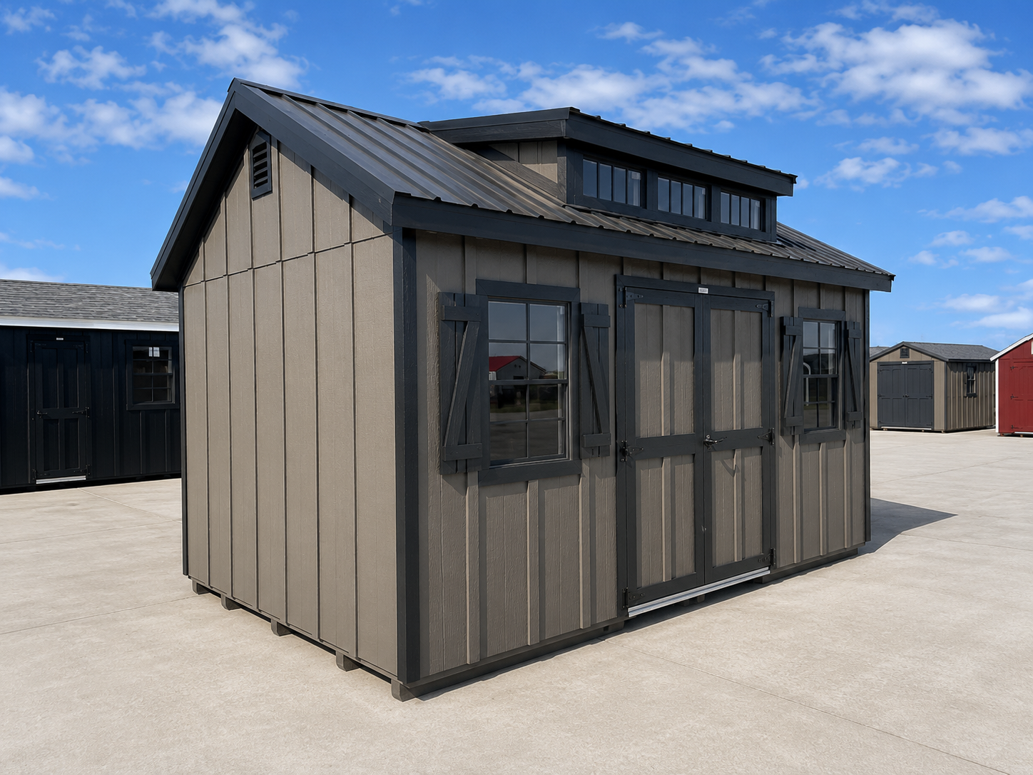 10'x16' Classic Gable Board & Batten Shed For Sale| #74300