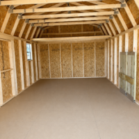 12'x24' Economy High Barn Wood Shed