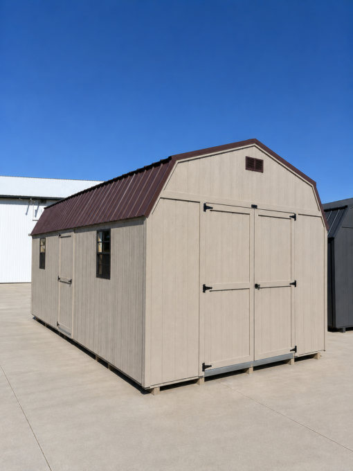12'x24' Economy High Barn Wood Shed