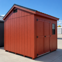 10'x12' Economy Ranch Gable Wood Shed