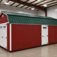 12x24 High Barn Wood Panel Shed