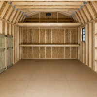 12'x20' High Barn Style Wood Panel Shed