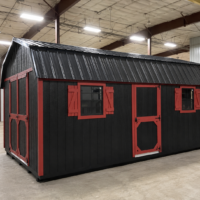 12'x20' High Barn Style Wood Panel Shed