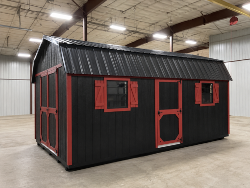 12'x20' High Barn Style Wood Panel Shed
