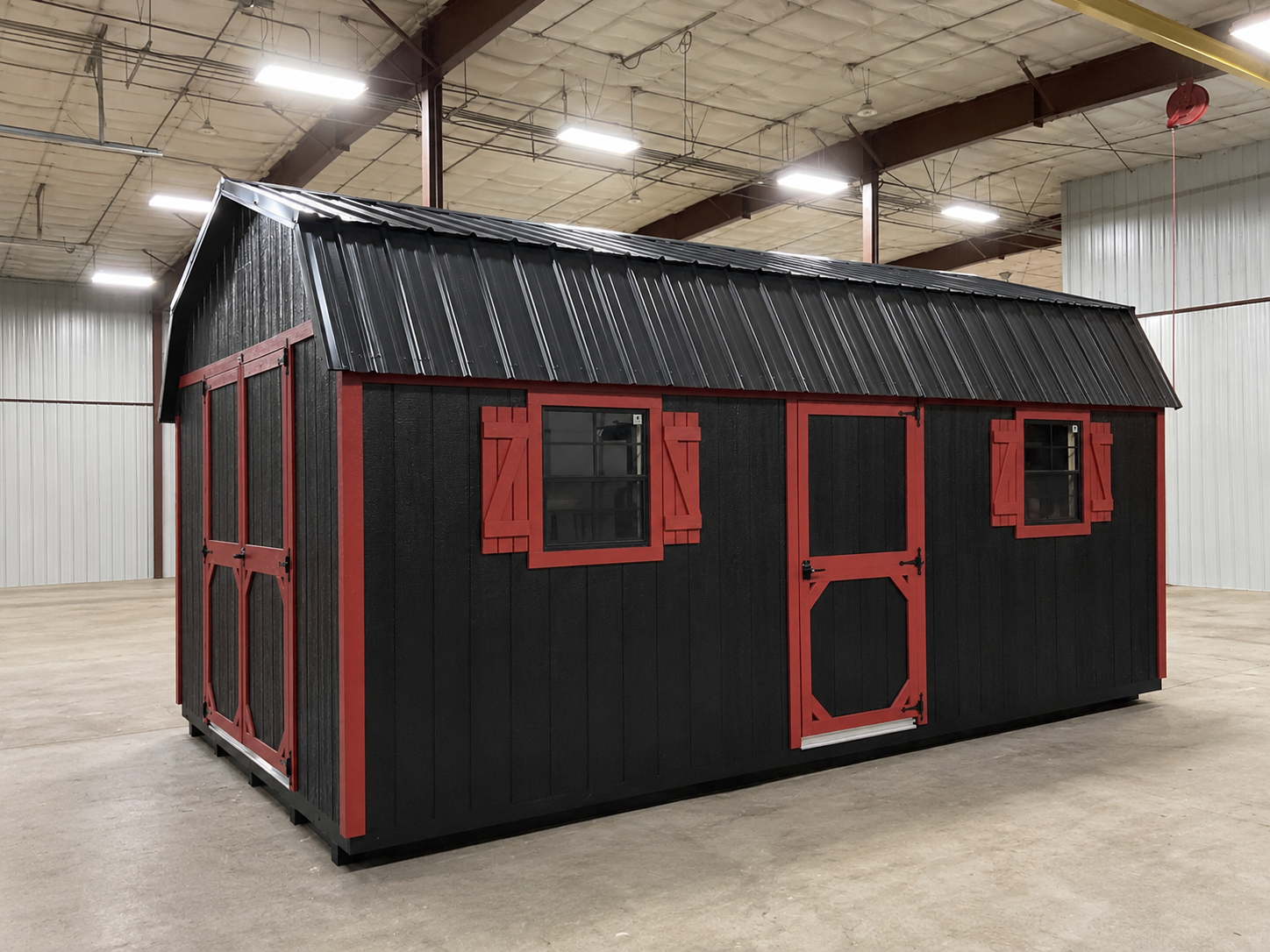 12'x20' High Barn Style Wood Panel Shed For Sale| #74542
