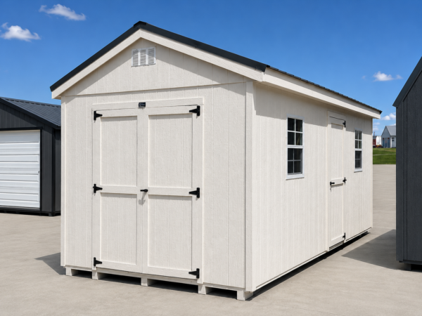 10'x20' Economy Ranch Gable Wood Shed