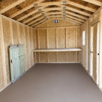 10'x20' Economy Ranch Gable Wood Shed