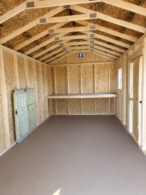 10'x20' Economy Ranch Gable Wood Shed