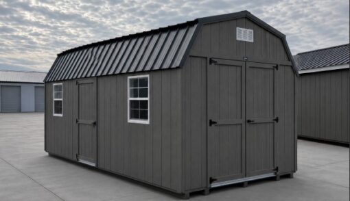 10'x20' Economy High Barn Wood Shed