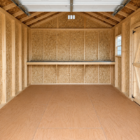 74578-1 12'x16' Economy Ranch Wood Panel Garage