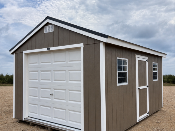 12'x16' Economy Ranch Wood Panel Garage