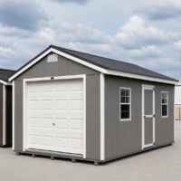 12'x20' Economy Ranch Wood Panel Garage