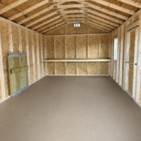12'x24' Economy Ranch Gable Wood Shed