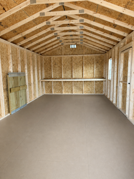 12'x24' Economy Ranch Gable Wood Shed