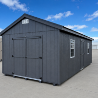 12'x24' Economy Ranch Gable Wood Shed