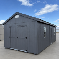 12'x24' Economy Ranch Gable Wood Shed